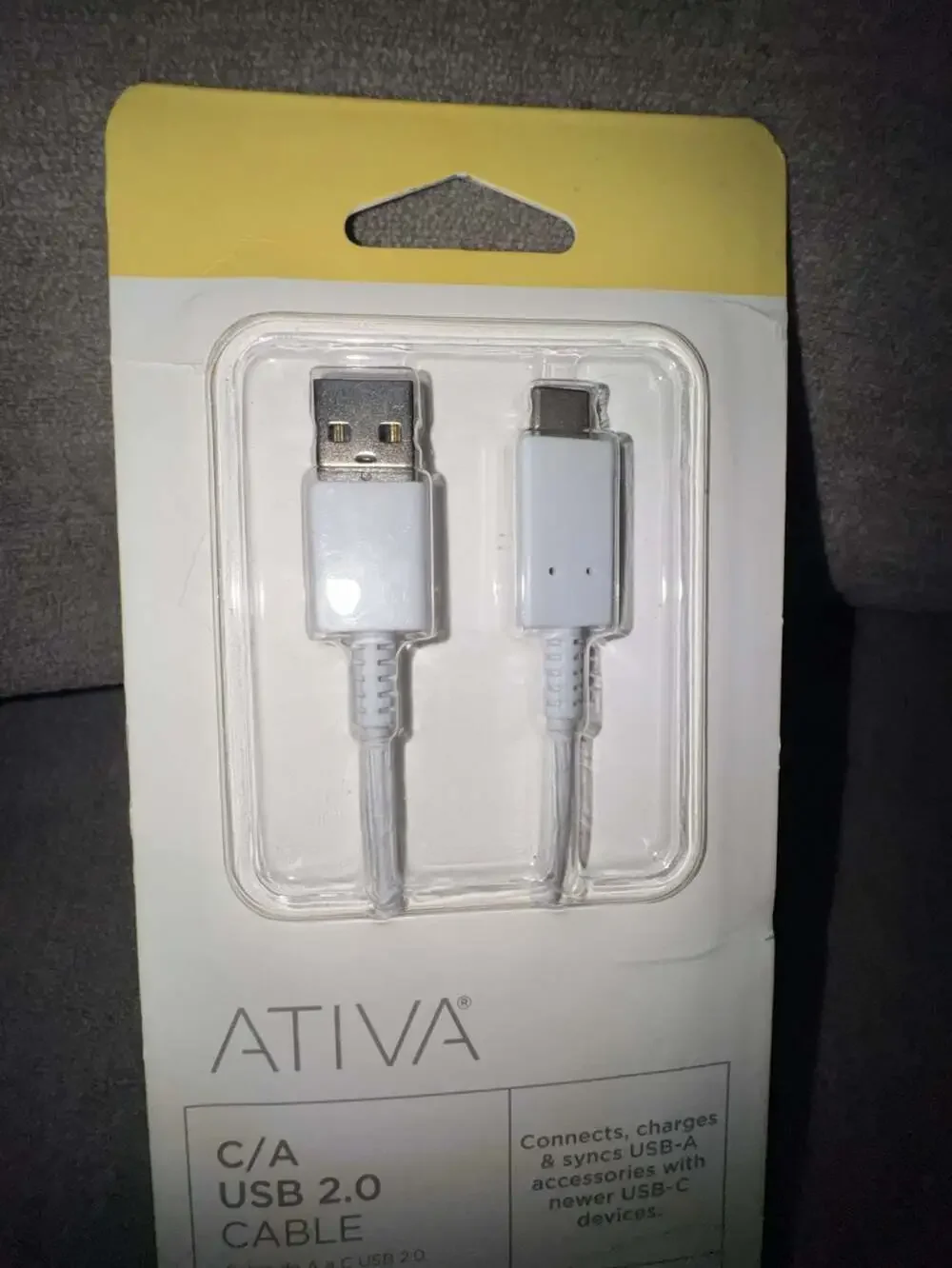Ativa 6.5ft USB-A to USB-C 2.0 Charging and Data Cable